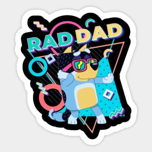 Rad Dad bluey Sticker